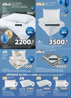 Jysk katalog - pregled Jysk kataloga - važi od 01.04.2026 | Strana: 9 | Proizvode: Jastuk, Jorgan