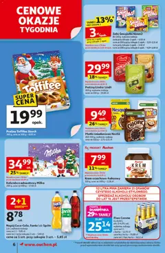 Pogląd oferty "Auchan Gazetka" - ważna od 06.11.2025 | Strona: 6 | Produkty: Kalendarz, Sprite, Piwo, Płatki