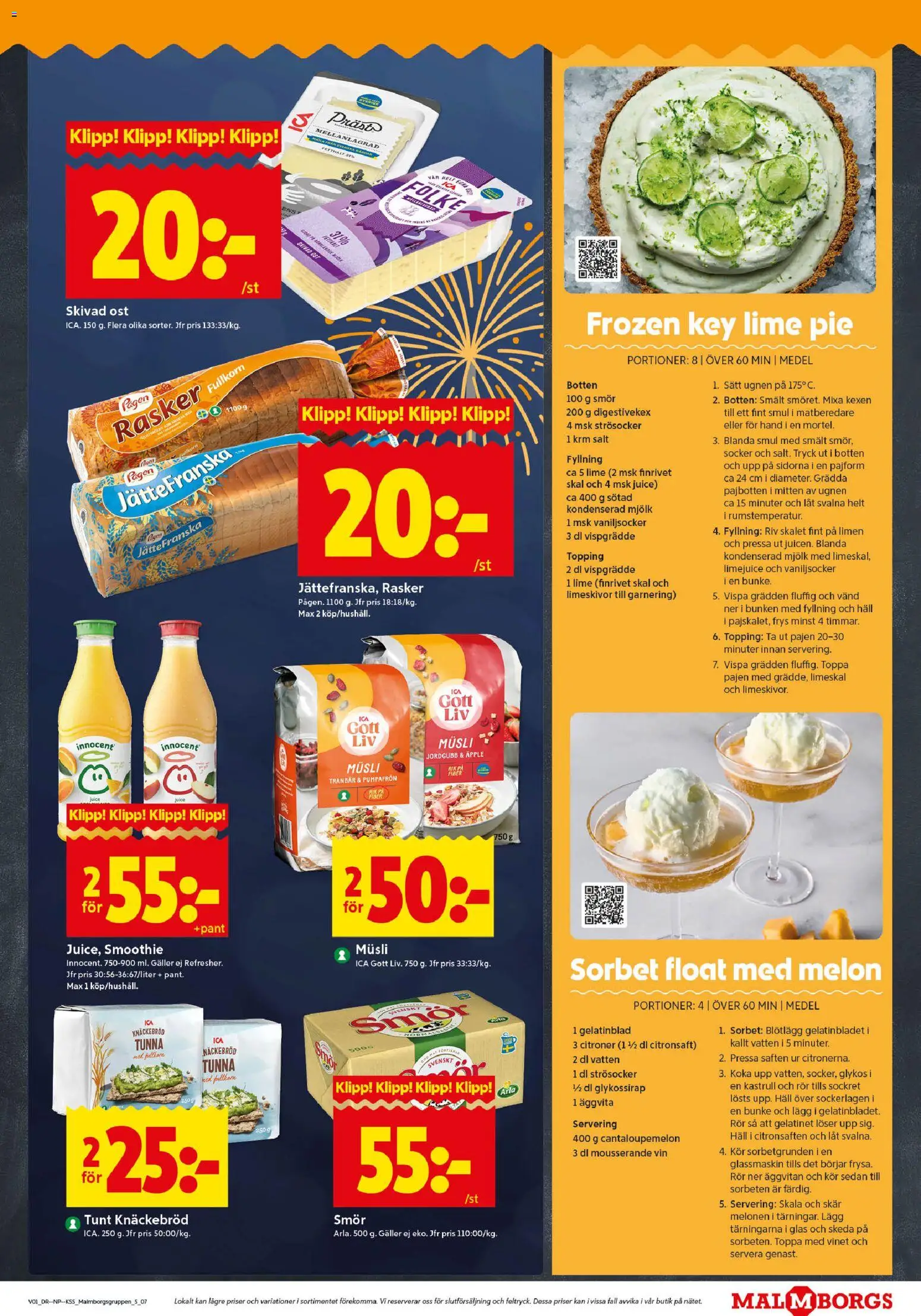 ICA Kvantum reklamblad aktuell från 30.12.2025 | Sida: 7 | Produkter: Äpple, Glassmaskin, Lime, Frys