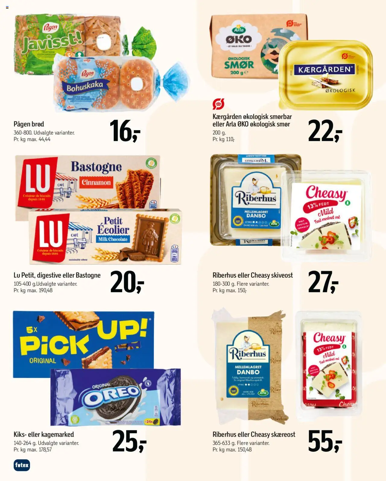 Føtex Tilbudsavis gyldig fra 15.08.2025 | Side: 30 | Produkter: Smør, Ost, Brød, Oreo