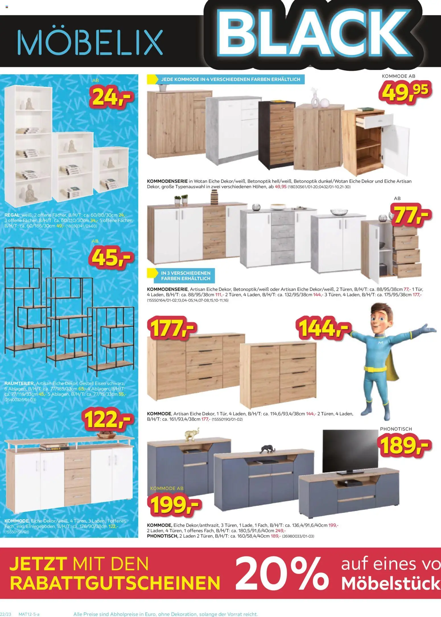 Möbelix - Black Friday gültig ab 24.11.2025 | Seite: 22 | Produkte: Kommode