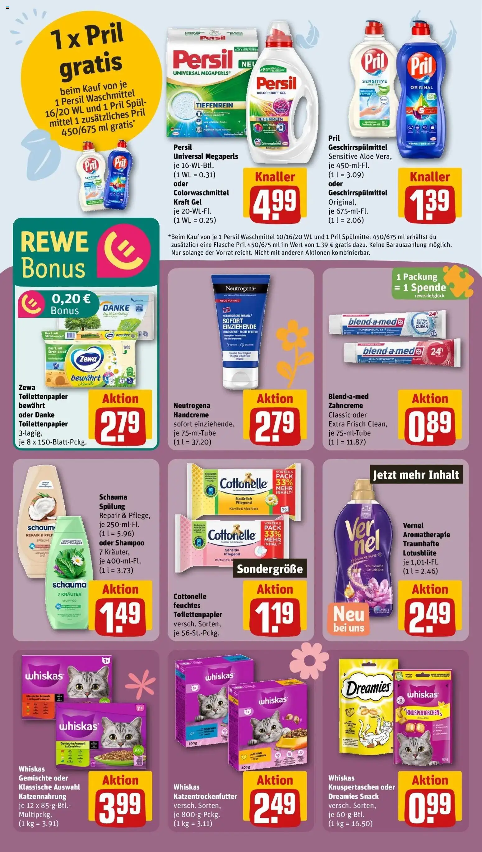 Rewe Prospekt Köln / Weiden	 – gültig ab 15.03.2026 | Seite: 23 | Produkte: Handcreme, Waschmittel, Toilettenpapier, Feuchtes Toilettenpapier