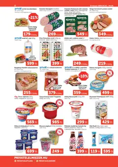 PRIVÁT Aktuális szórólap MAX - amely érvényes a következő dátumtól: 23.04.2026 | Oldal: 2 | Termékek: Sonka, Tej, Felvágott, Cukor