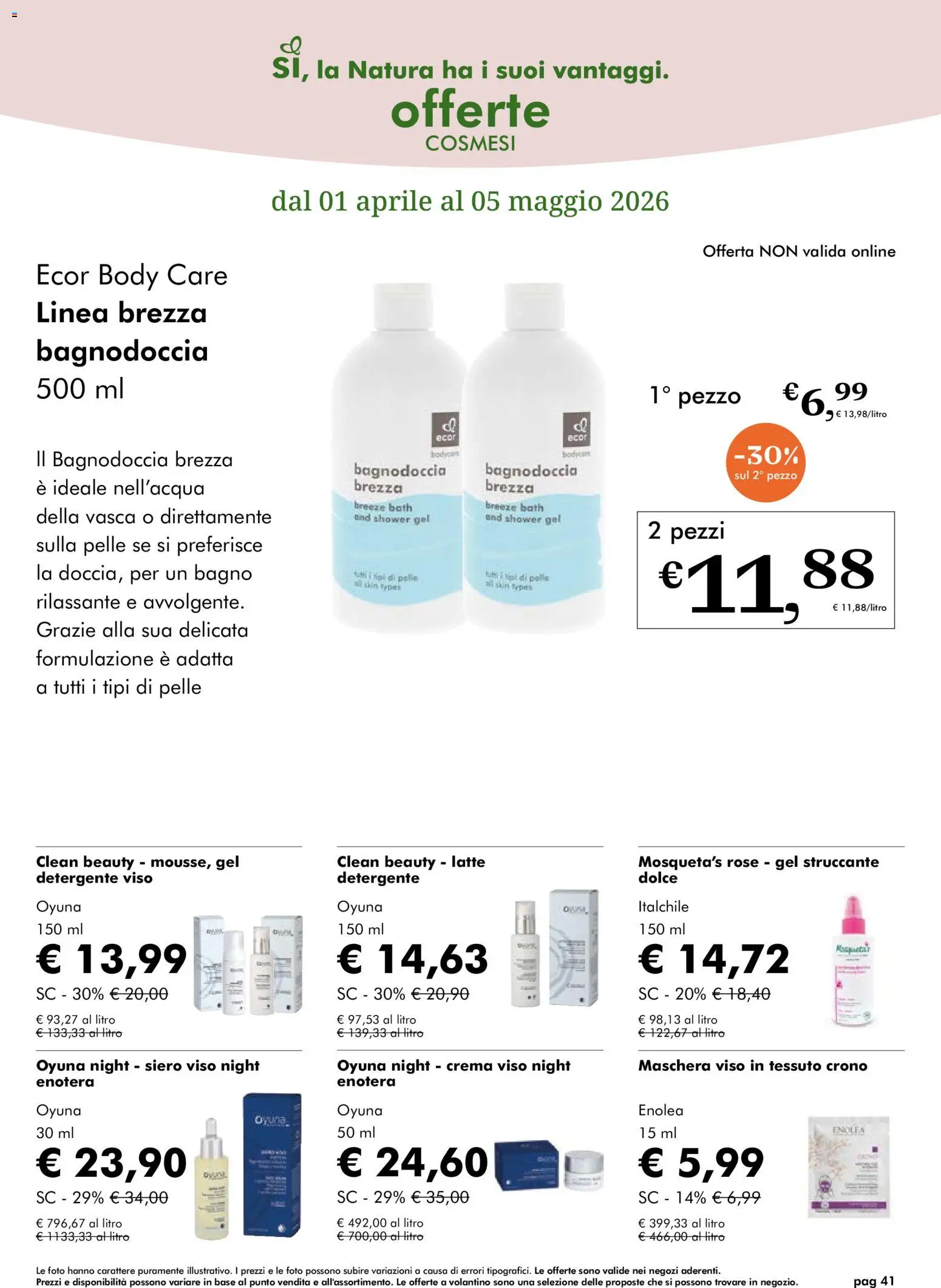 Volantino Natura Sì del 01.04.2026 | Pagina: 41