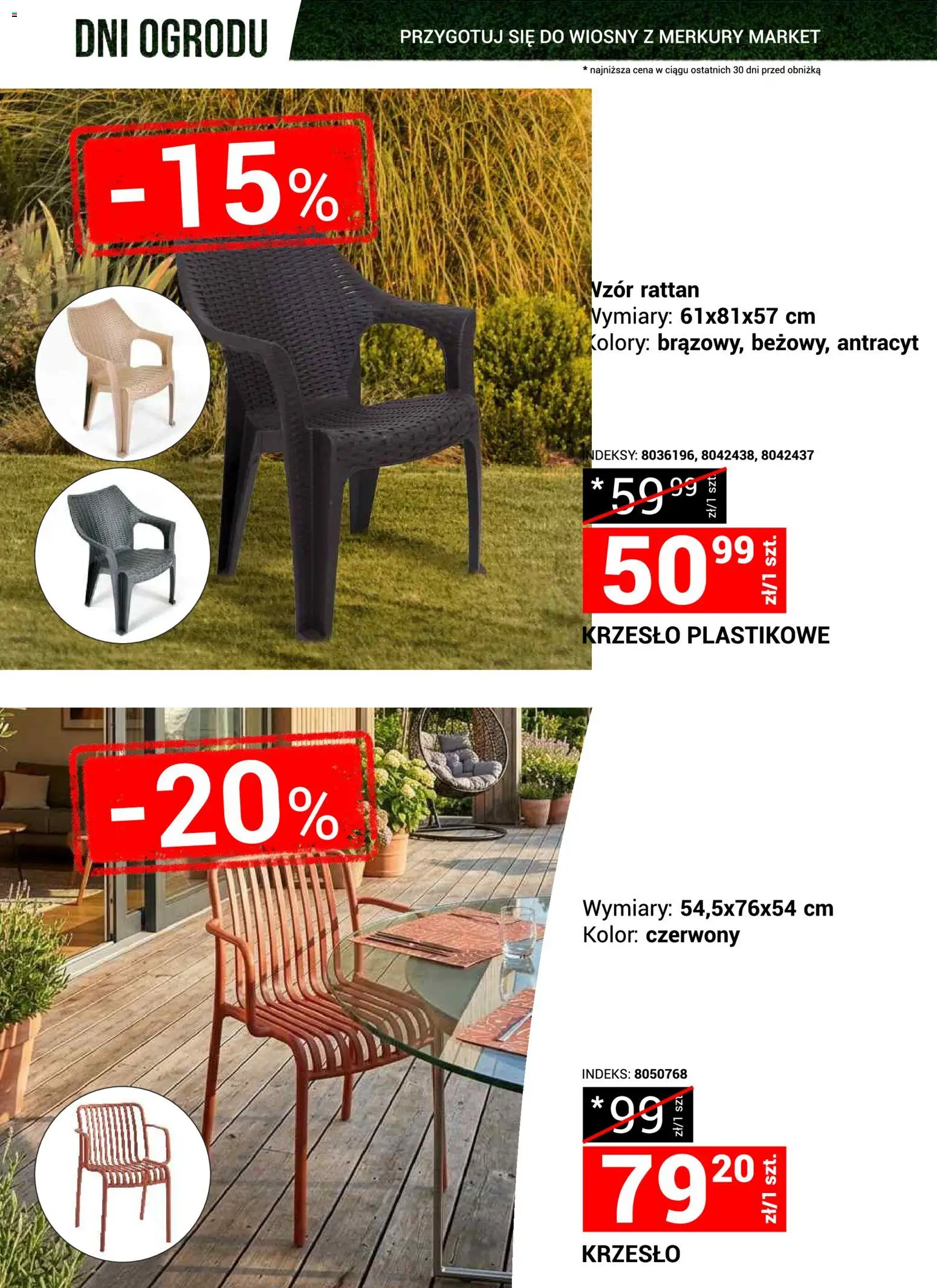 Merkury Market gazetka - Przygotuj się do wiosny od 21.03.2026 | Strona: 14 | Produkty: Krzesło