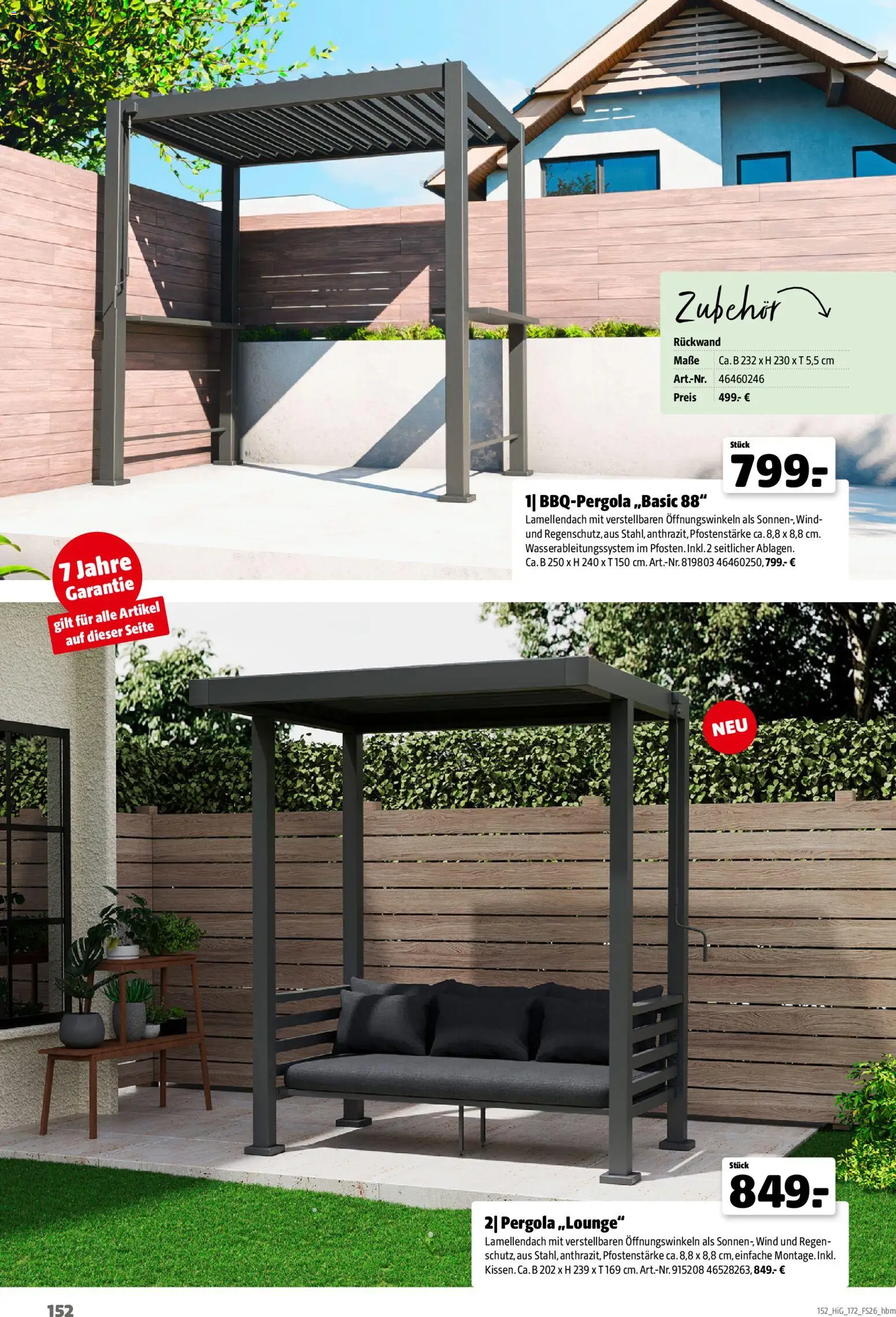 Hagebau Gartengestaltungsortiment – gültig ab 02.03.2026 | Seite: 152