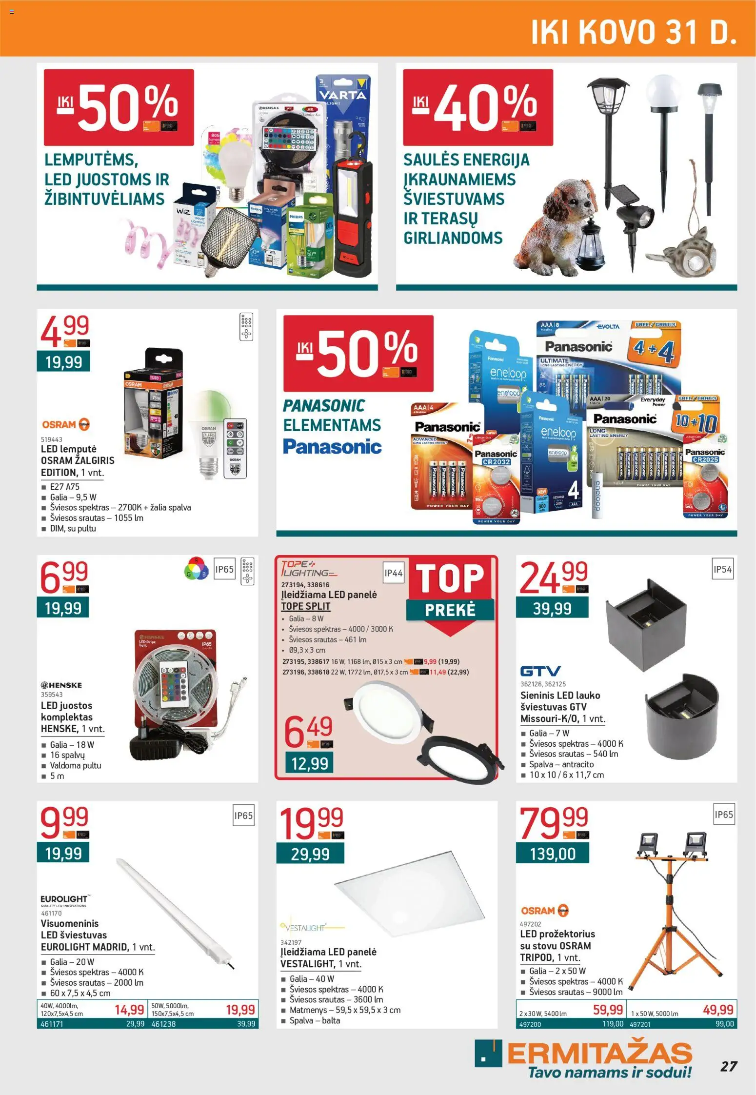 ERMITAŽAS akcijos nuo 02.03.2026 | Puslapis: 27