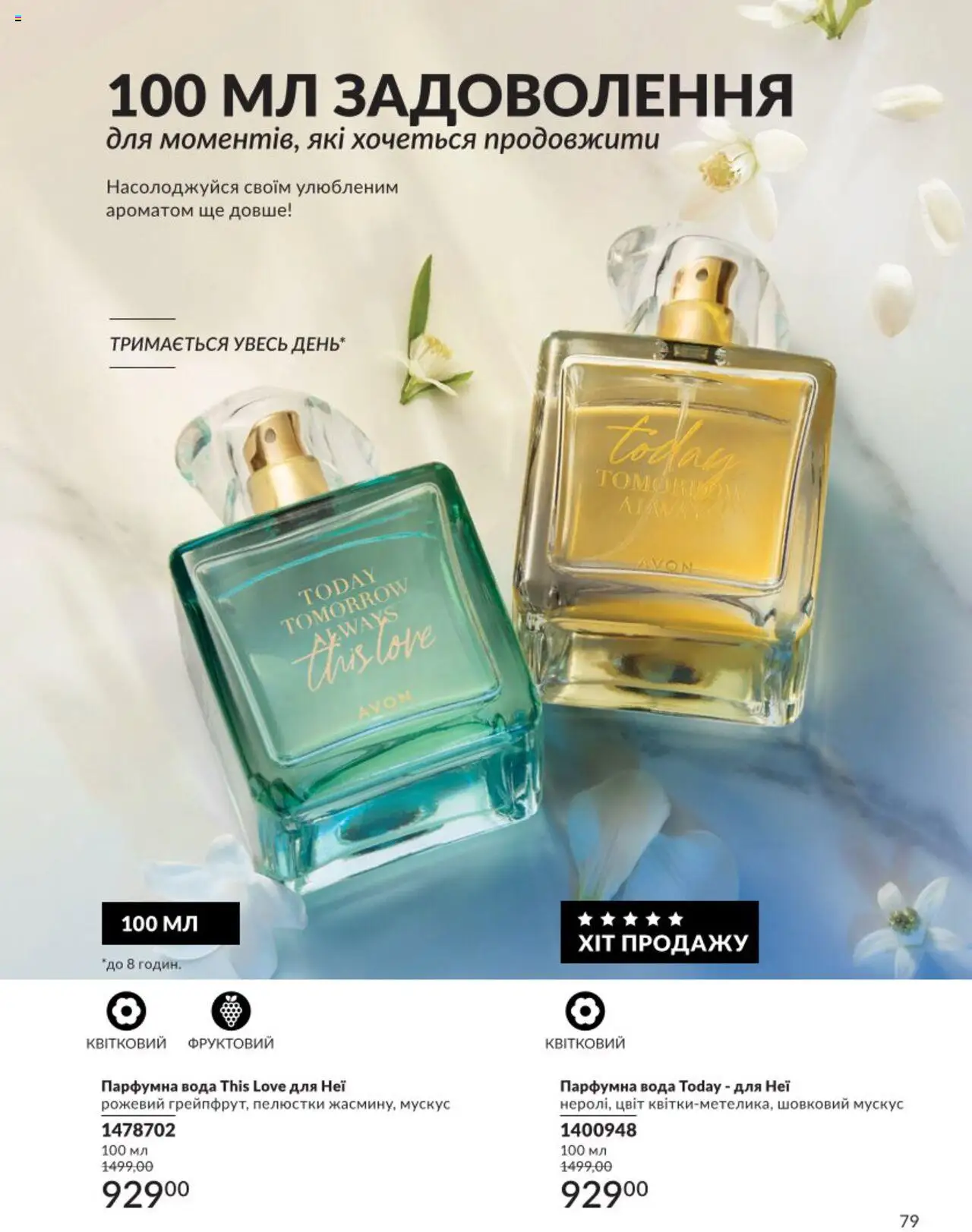 AVON Kаталог - дійснийкції з 01.08.2025 | Сторінка: 79 | Товари: Вода