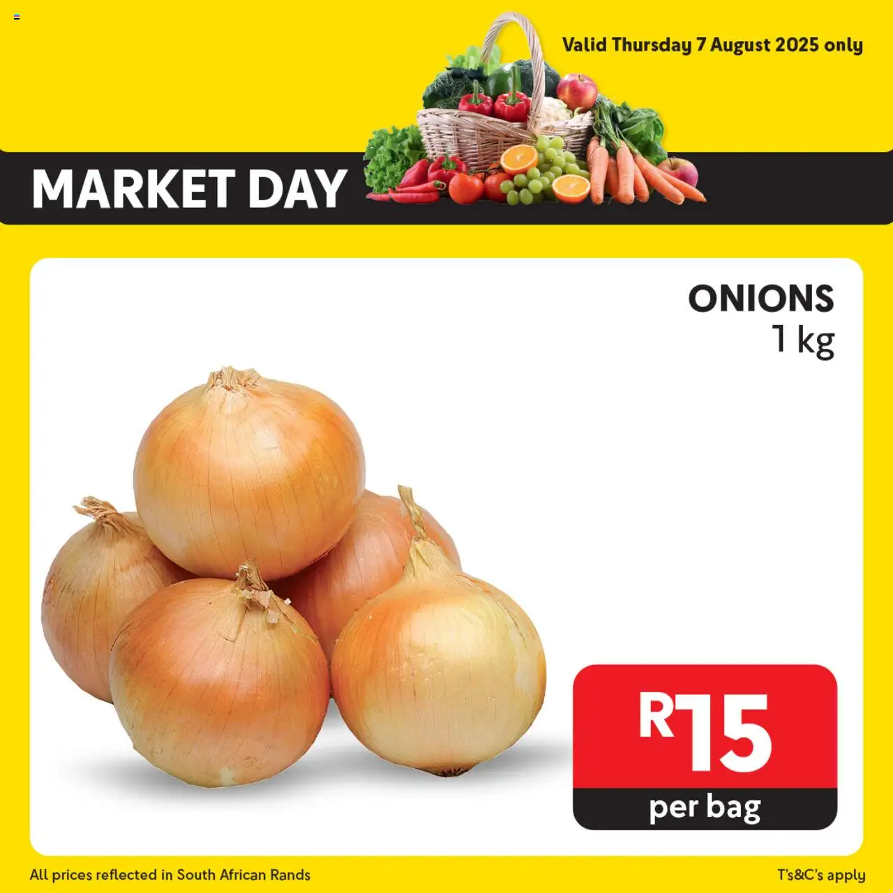 Makro Market Day │ valid from 07.08.2025 | Page: 2 | Products: Bag, Onions