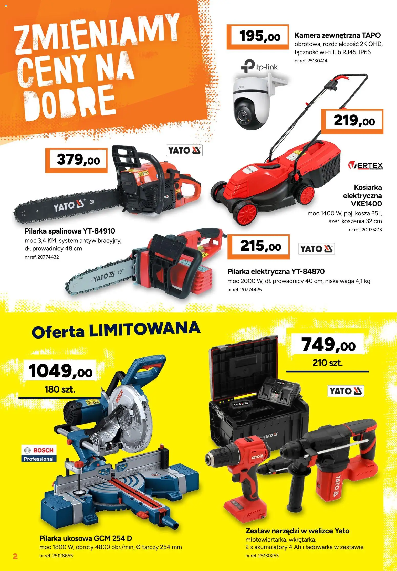 Bricoman gazetka od 30.03.2026 | Strona: 2 | Produkty: Ładowarka, Waga, Zestaw narzędzi, Kosiarka