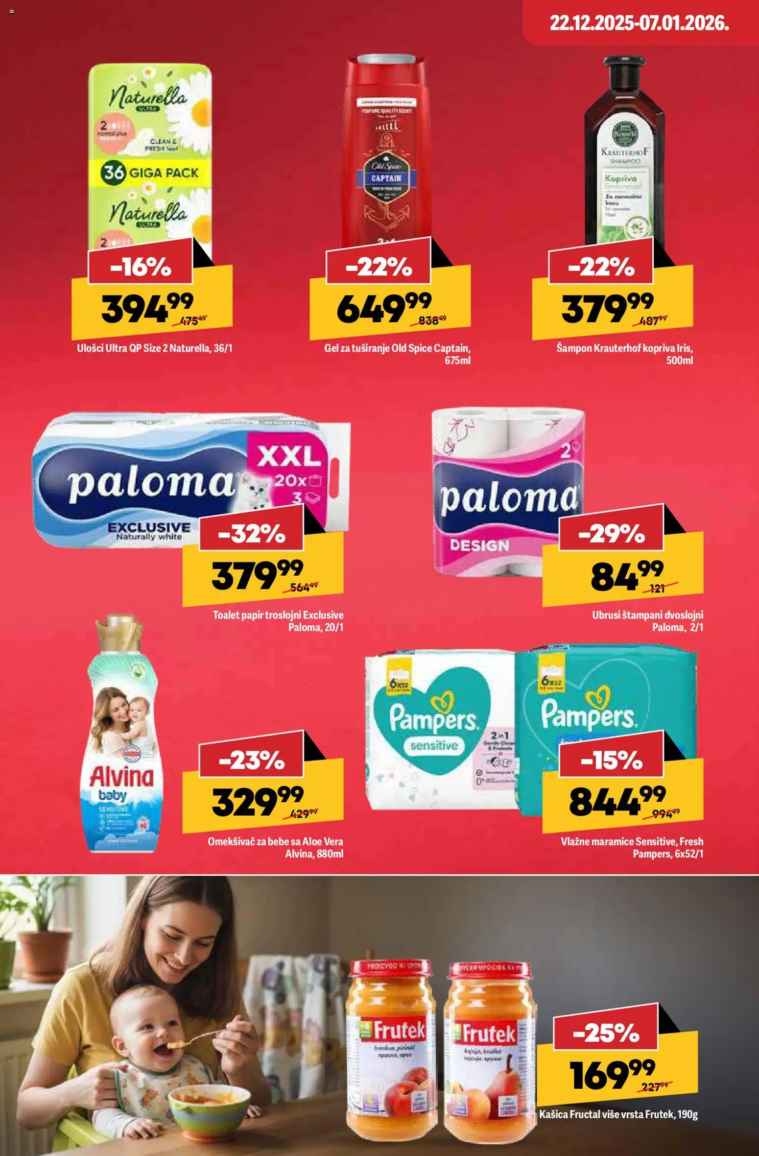 Mega Maxi katalog - važi od 22.12.2025 | Strana: 6 | Proizvode: Pampers, Toalet papir, Pakovanje, Vlažne maramice