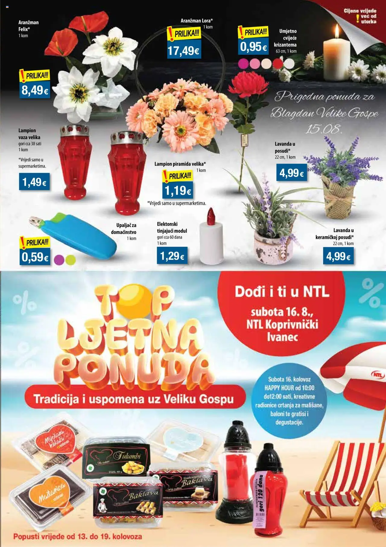 NTL katalog | vrijedi od 13.08.2025 | Stranica: 23 | Proizvodi: Cvijeće, Vaza, Lampion, Upaljač