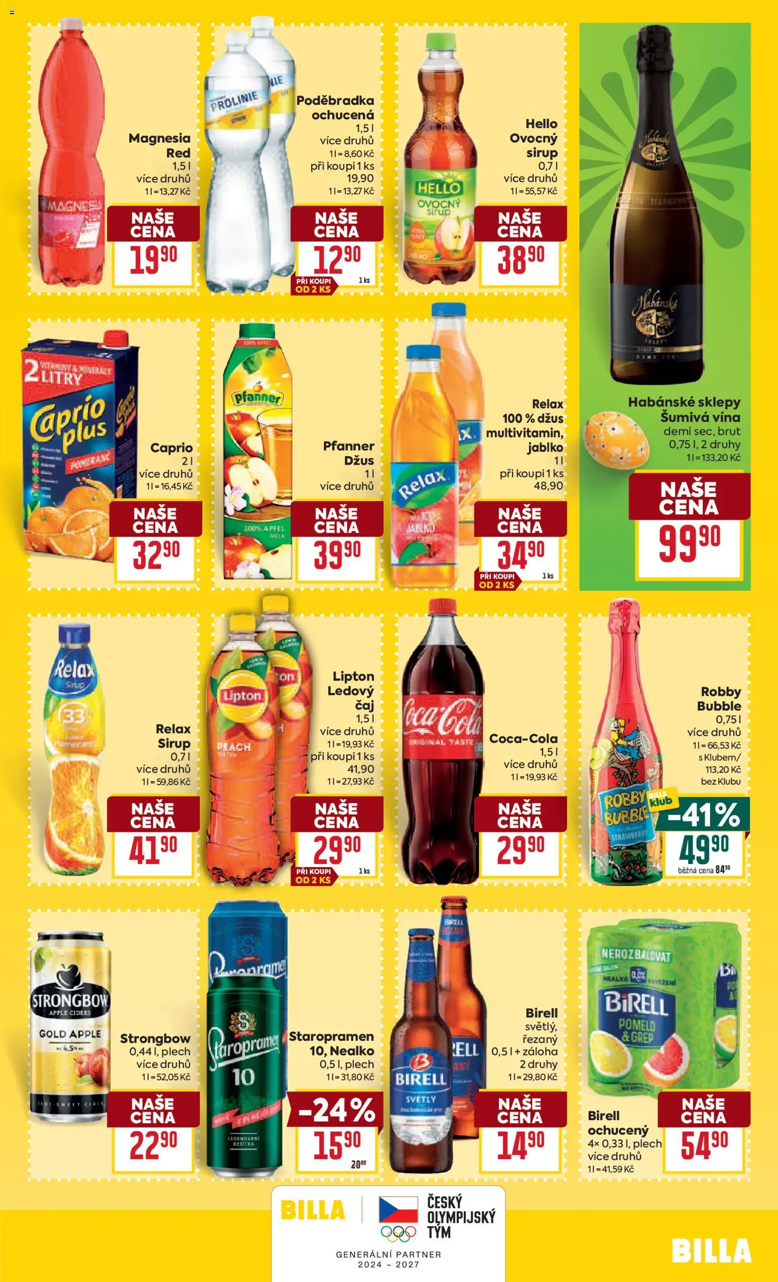 Billa Velký leták od 18.03.2026 | Strana: 29 | Produkty: Staropramen, Robby Bubble, Apple, Plech