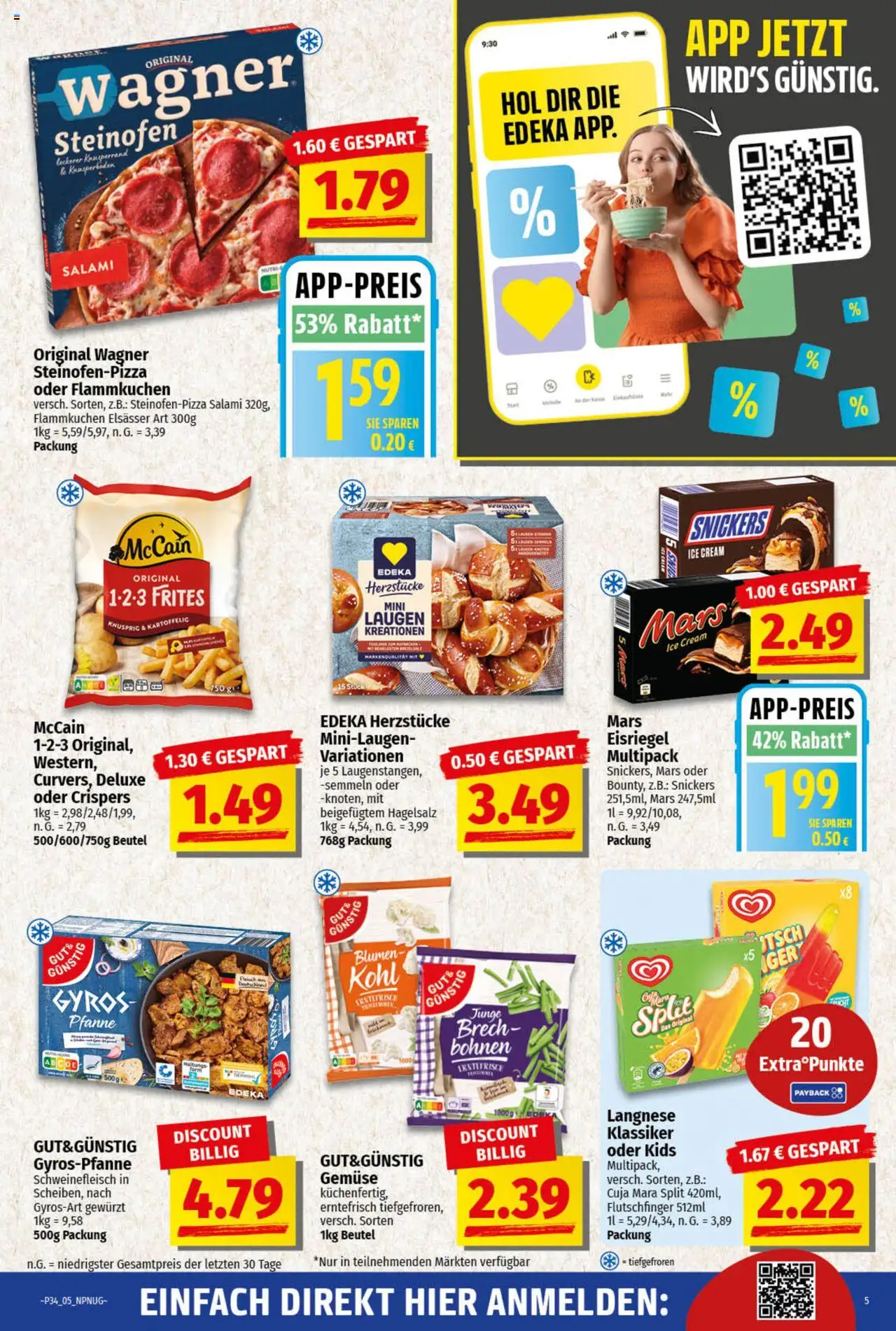 NP Discount Prospekt 	 - gültig ab dem 18.08.2025 | Seite: 5 | Produkte: Langnese, Blumen, McCain, Gyros