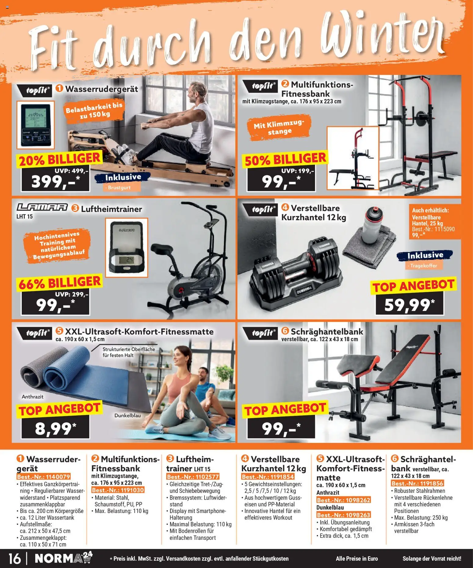 Norma Bestellmagazin gültig ab 01.12.2025 | Seite: 16 | Produkte: Wasser, Smartphone