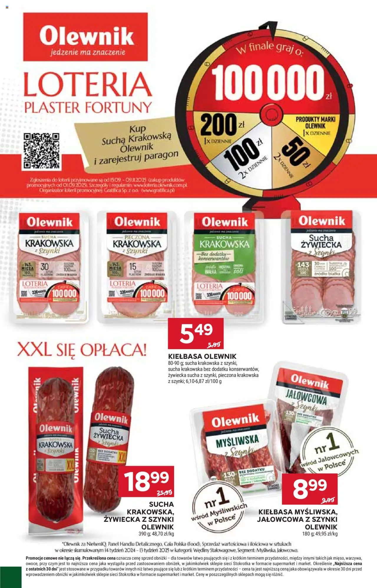 Stokrotka Gazetka od 02.10.2025 | Strona: 6 | Produkty: Kiełbasa, Stokrotka, Myśliwska, Wędliny