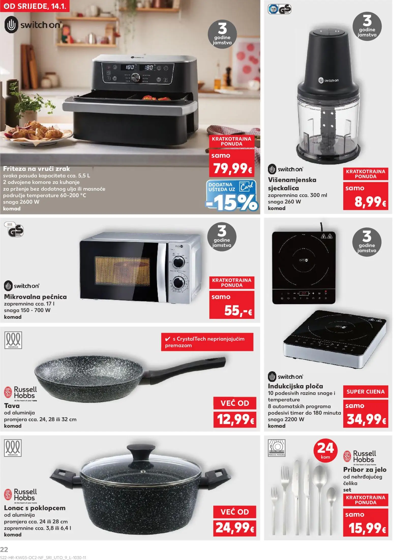 Kaufland HR akciós ujság - amely érvényes a következő dátumtól: 14.01.2026 | Oldal: 22