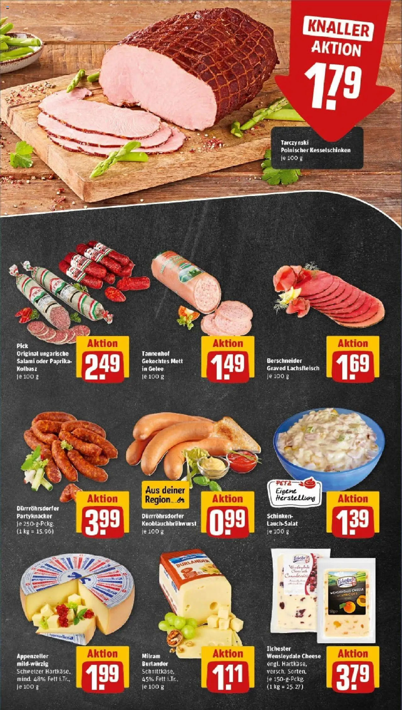 Rewe prospekt Pulsnitz	 - gültig ab dem 15.06.2025 | Seite: 9 | Produkte: Paprika, Milram, Salami, Schinken
