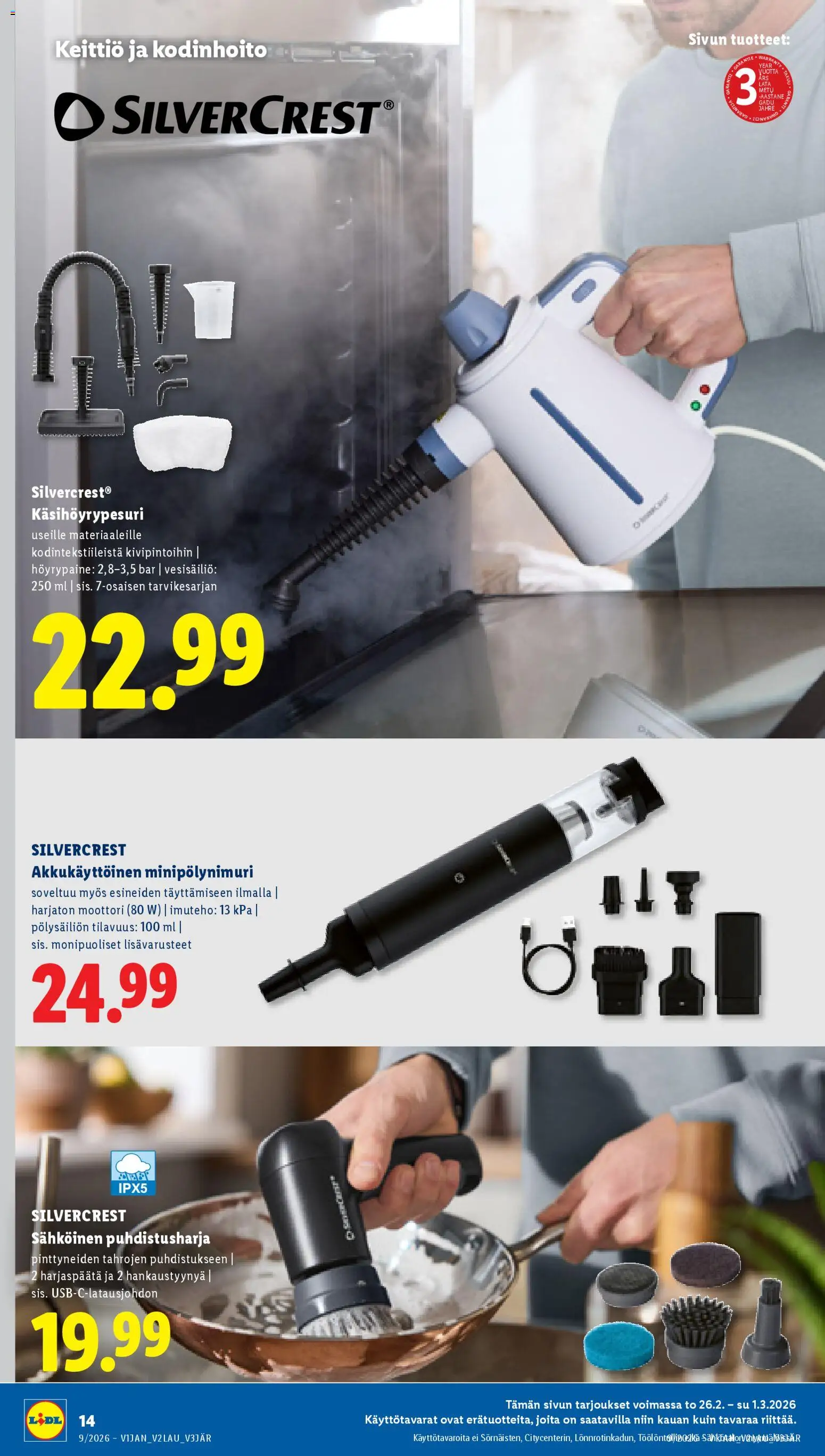 Lidl tarjoukset – voimassa 26.02.2026 alkaen | Sivu: 18 | Tuotteet: Keittiö