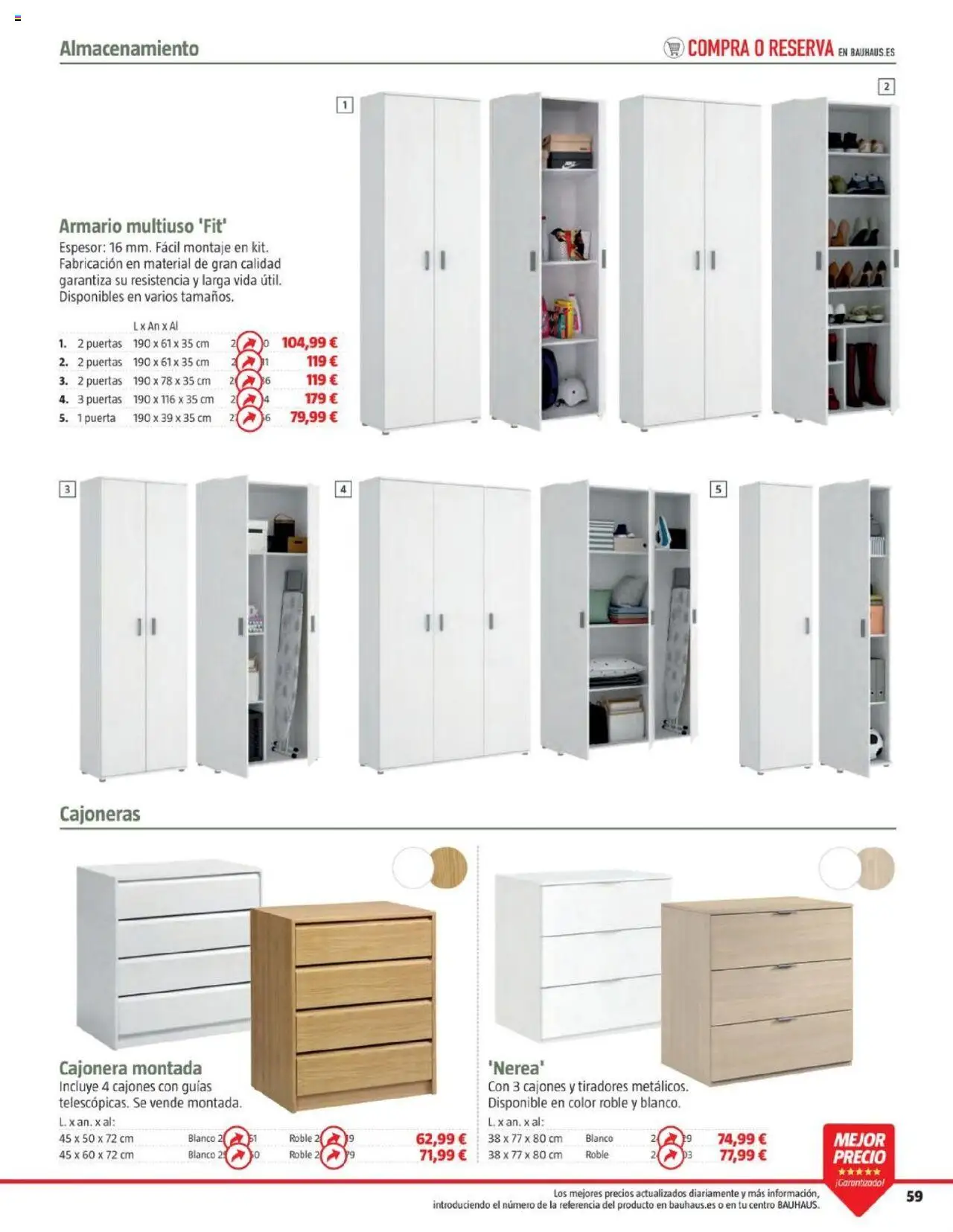 Bauhaus - Camping │ válido desde el 19.05.2025 | Página: 59 | Productos: Cajonera, Armario