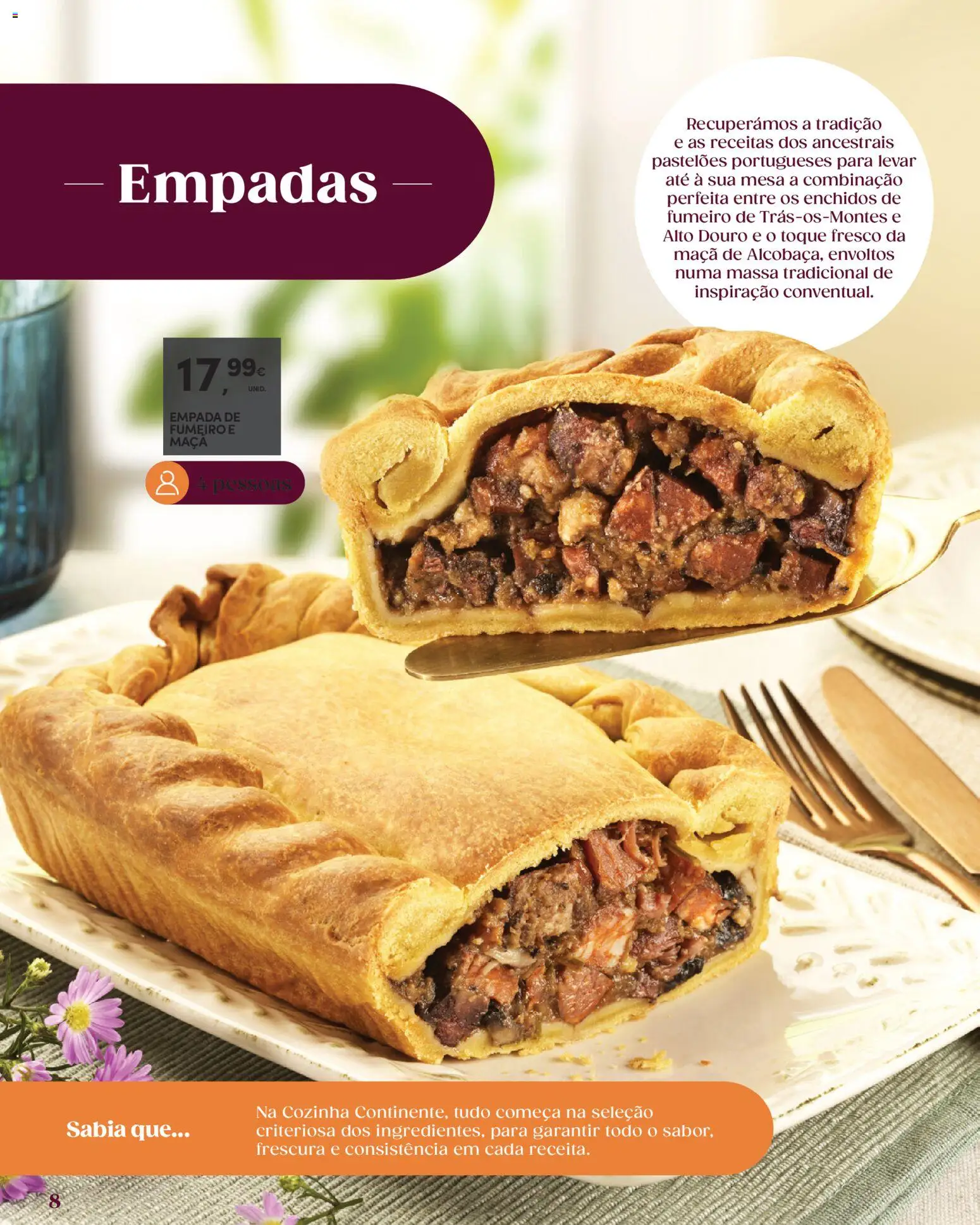 Continente - Catálogo Take Away Páscoa │ válido de 17.03.2026 | Página: 8 | Produtos: Mesa, Maça, Massa