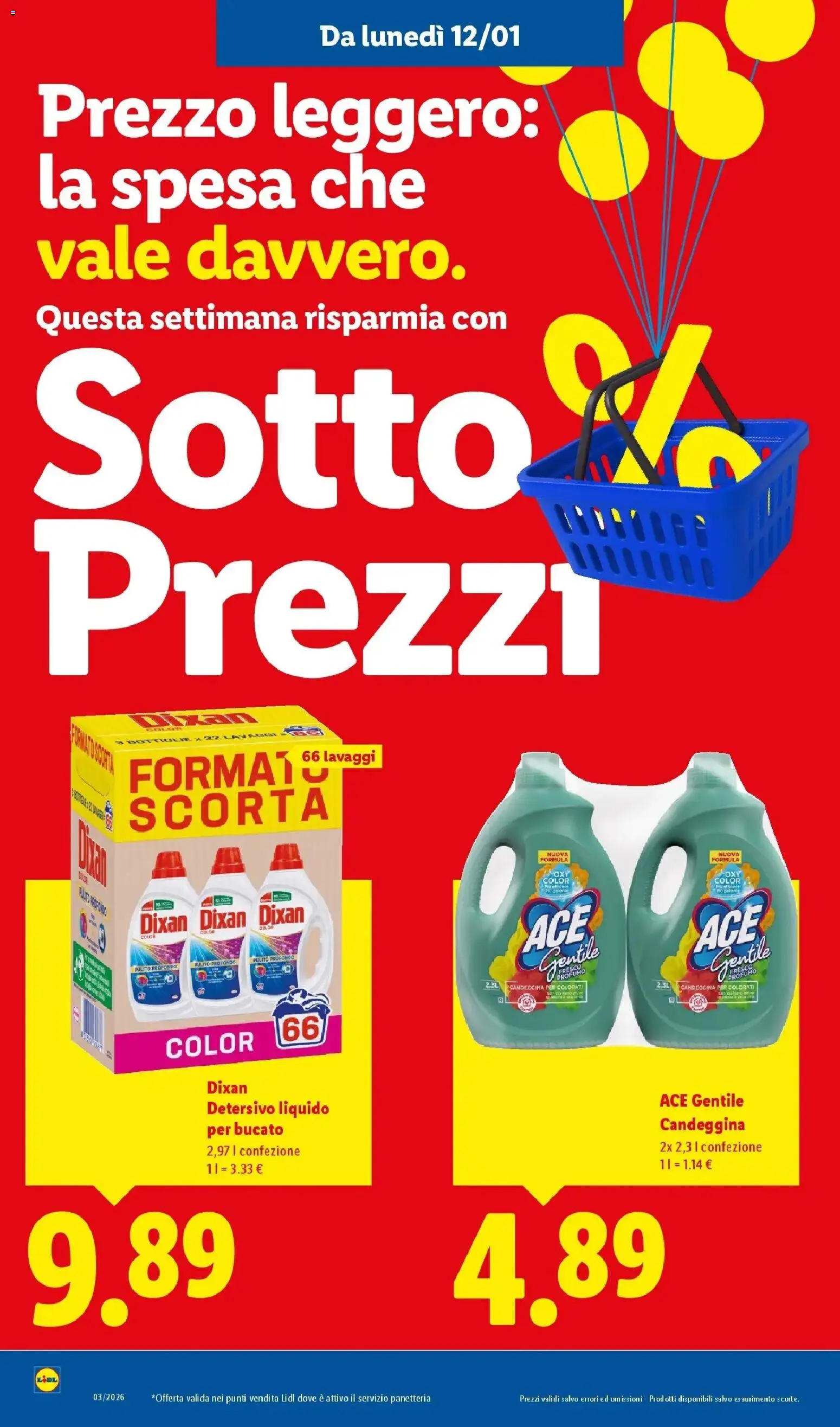 Volantino Lidl del 12.01.2026 | Pagina: 8 | Prodotti: Candeggina, Profumo