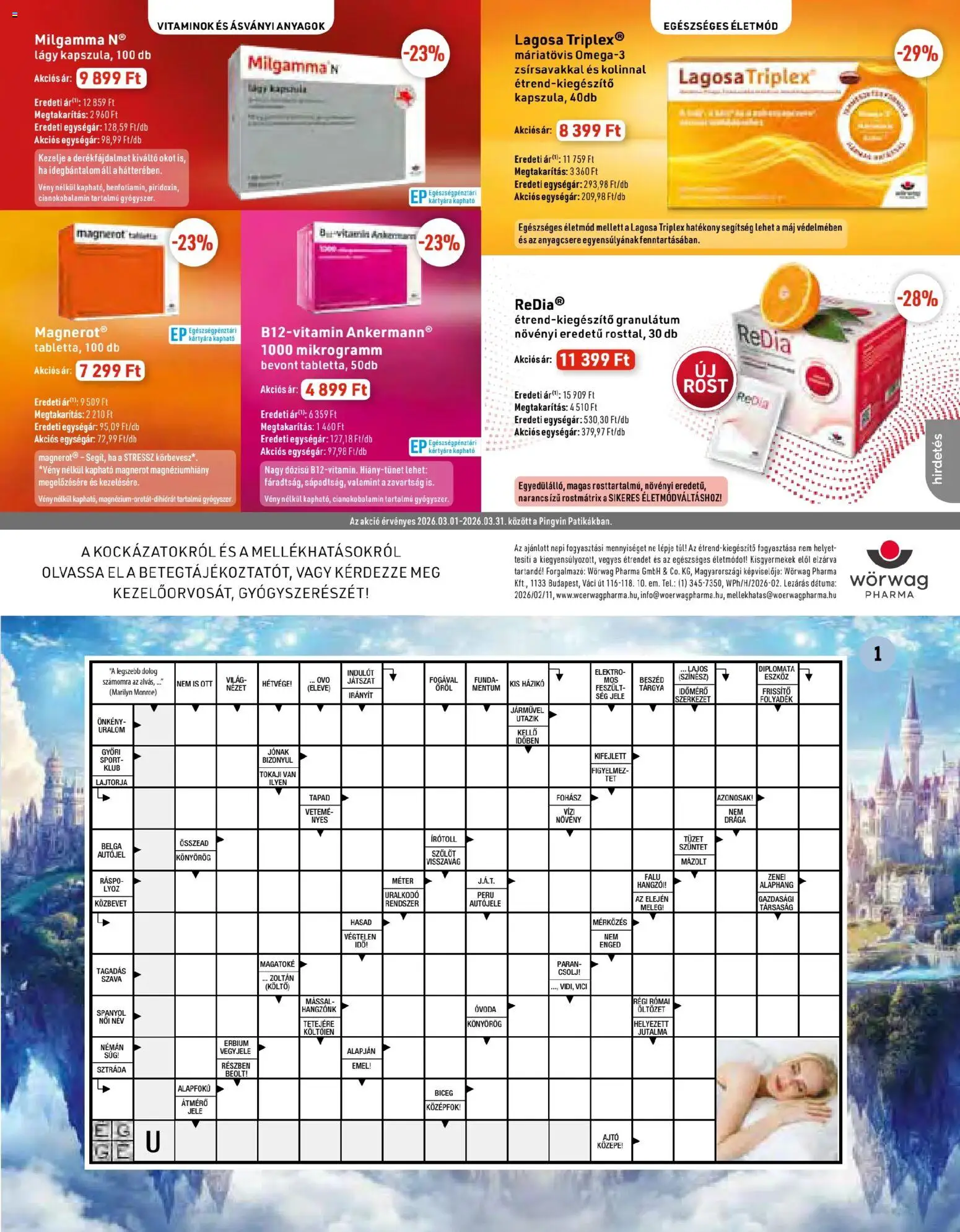 Pingvin Patika akciós ujság - amely érvényes a következő dátumtól: 01.03.2026 | Oldal: 19 | Termékek: Narancs