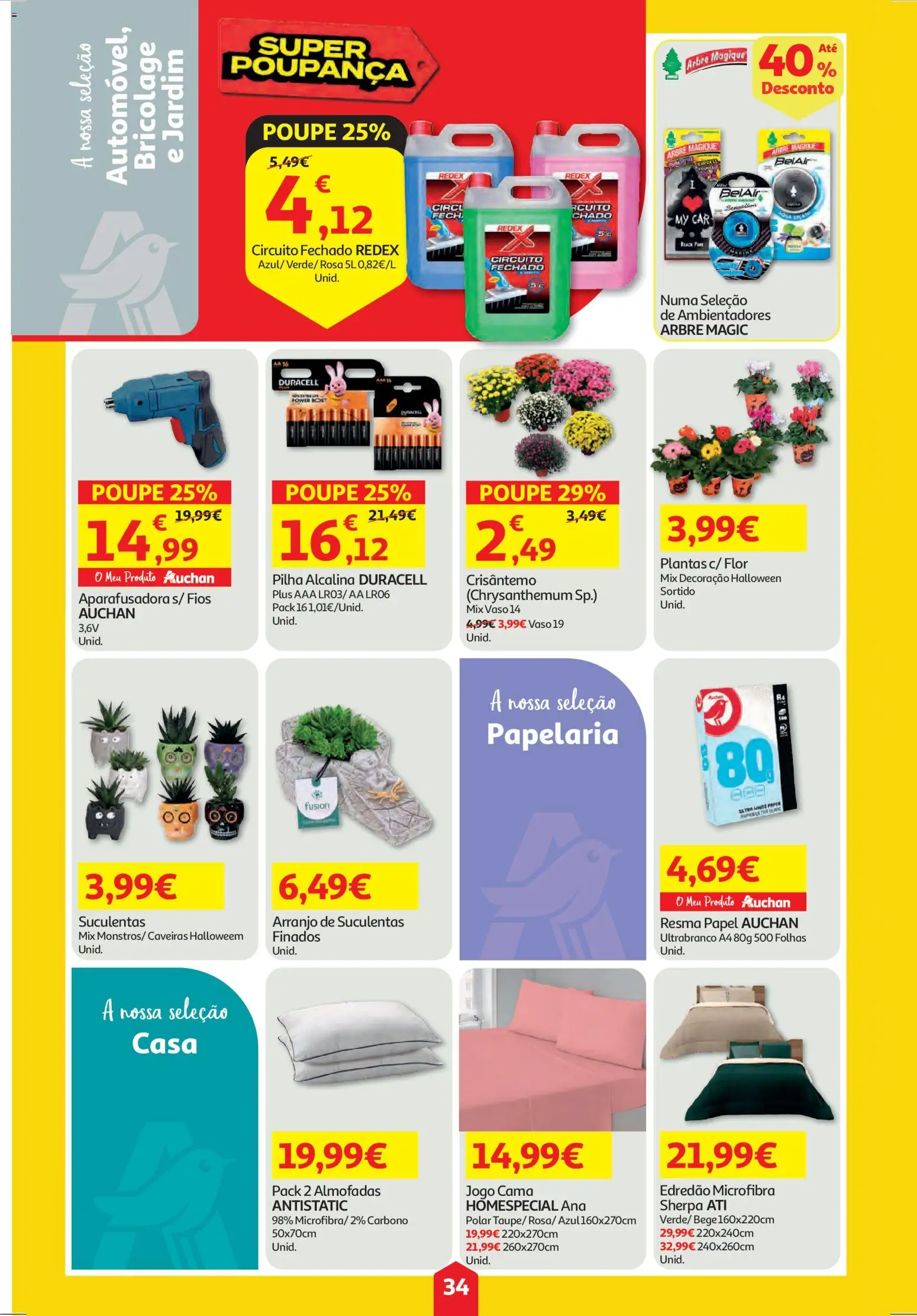 Auchan folheto │ válido de 30.10.2025 | Página: 34 | Produtos: Cama, Vaso