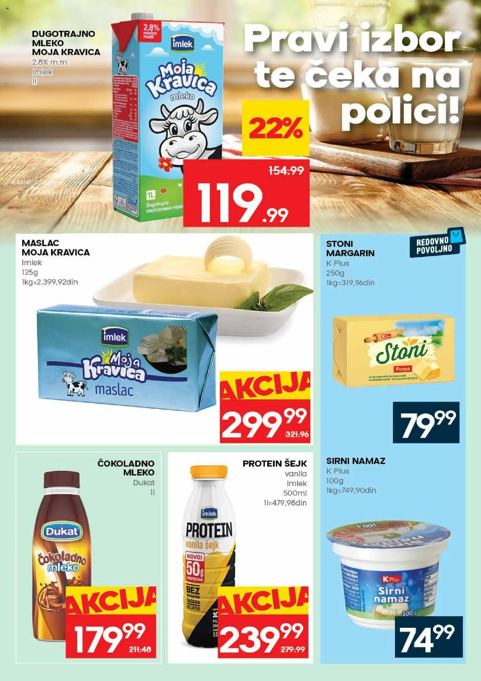 Idea katalog - važi od 05.03.2026 | Strana: 11 | Proizvode: Maslac, Protein, Moja kravica, Mleko