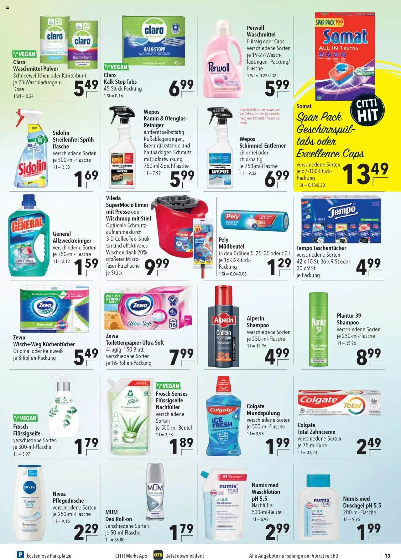 CITTI Markt Prospekt 	 – gültig ab 15.10.2025 | Seite: 15 | Produkte: Kamin, Perwoll, Zewa, Tempo