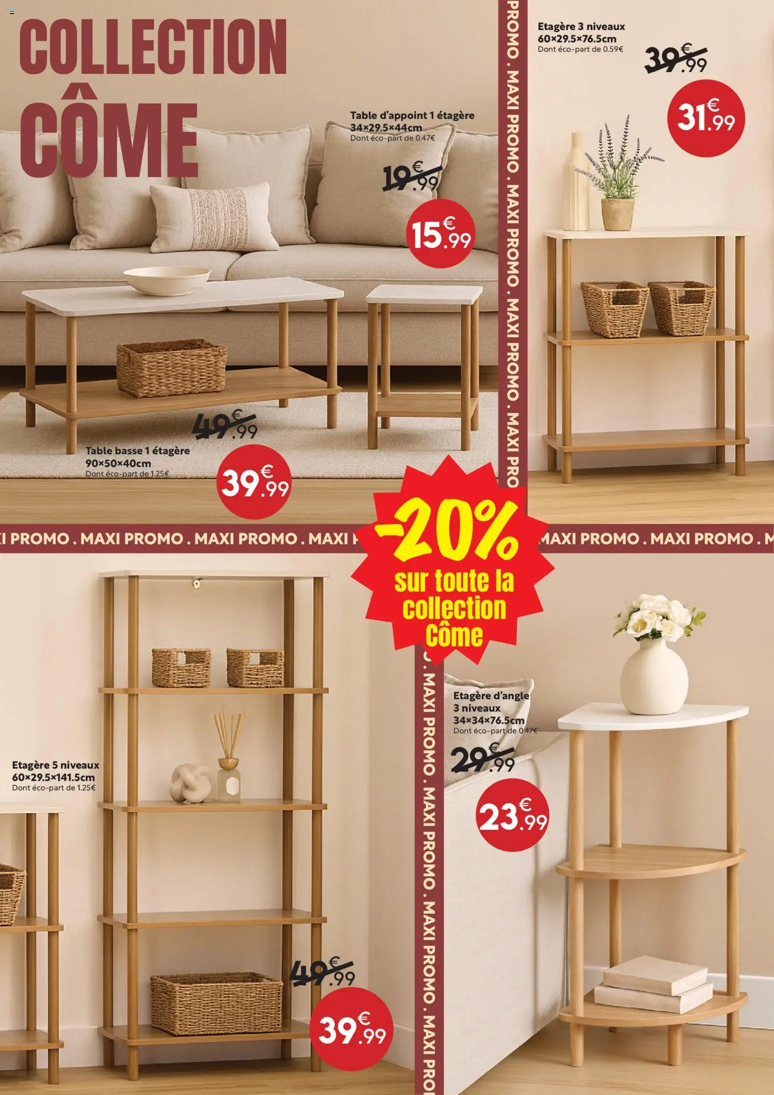 {H1} | Page: 8 | Produits: Table basse, Étagère, Table