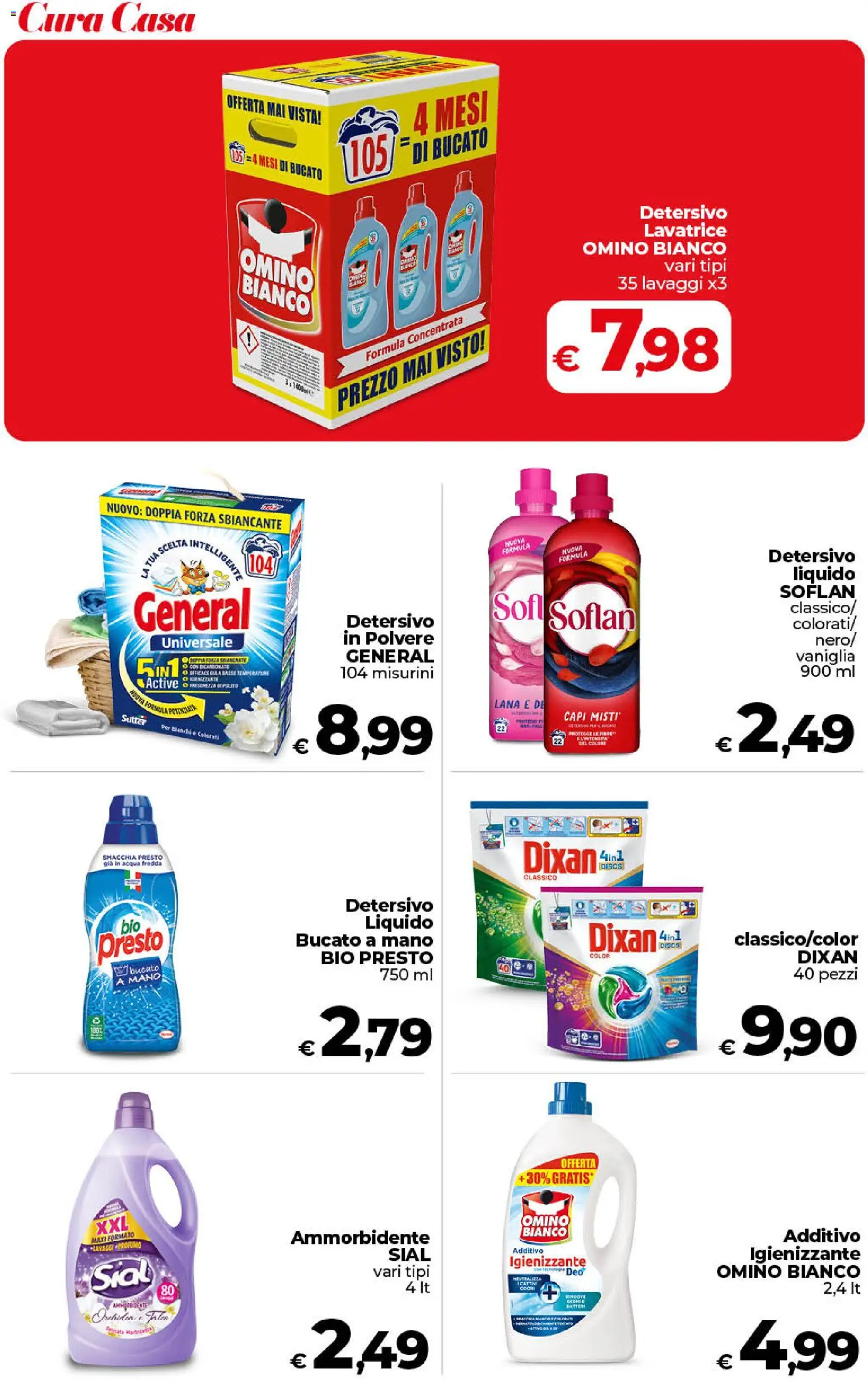 Volantino COOP del 17.04.2026 | Pagina: 39 | Prodotti: Ammorbidente, Acqua, Lavatrice