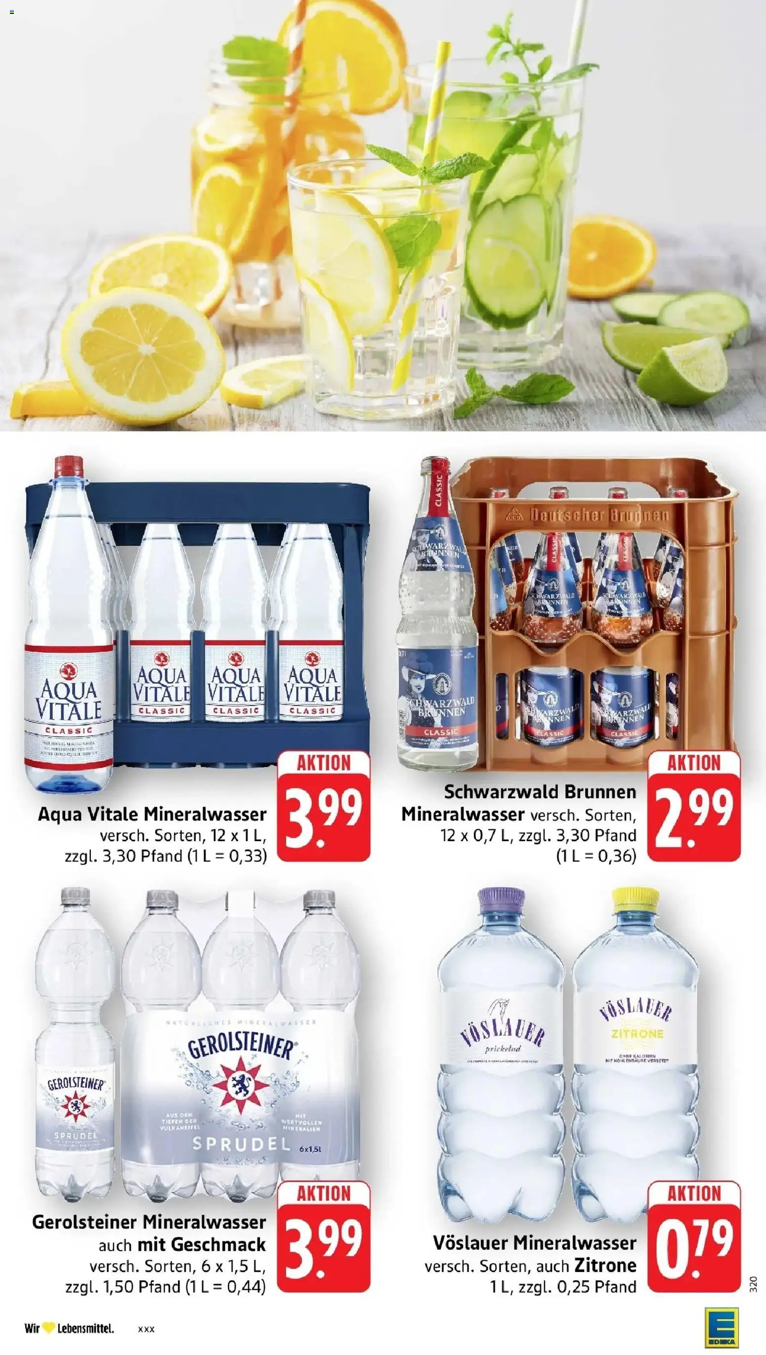Edeka prospekt Friedrichsthal	 – gültig ab 12.04.2026 | Seite: 32 | Produkte: Mineralwasser, Zitrone, Gerolsteiner
