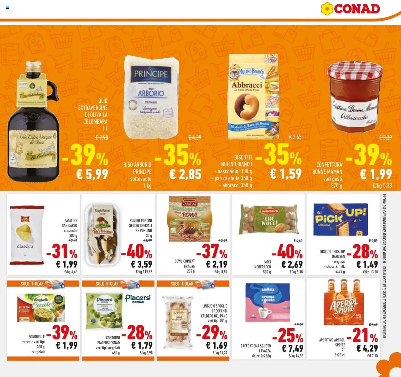 Volantino Conad del 08.10.2025 | Pagina: 31 | Prodotti: Riso, Olio, Noci, Crackers
