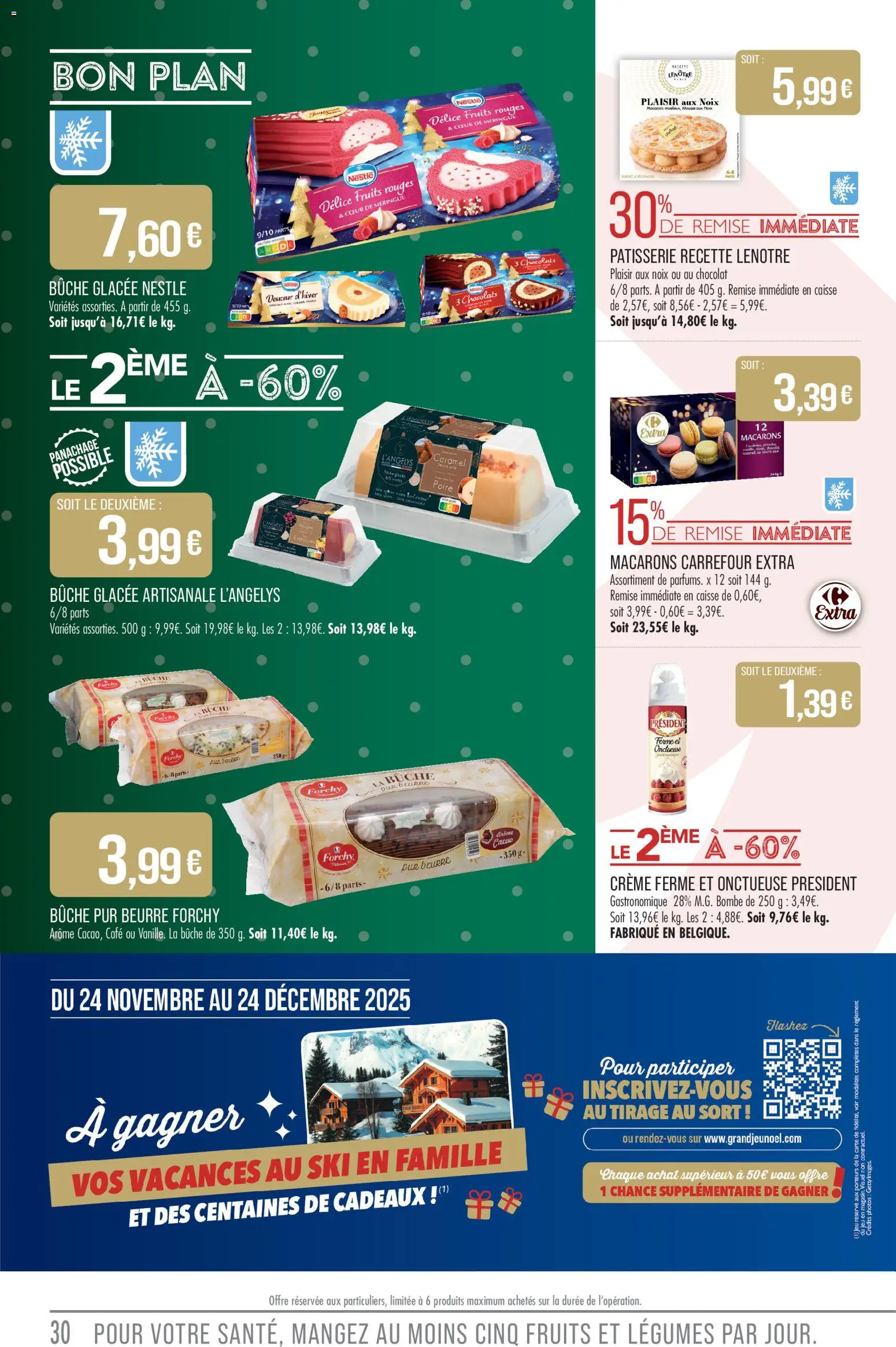 {H1} | Page: 30 | Produits: Poire, Café, Chocolat, Noix