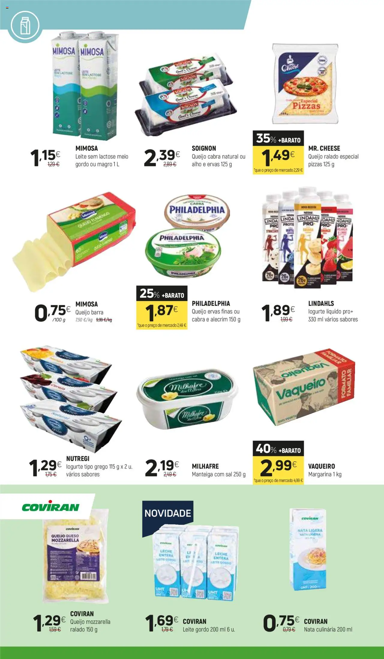 Coviran folheto │ válido de 21.10.2025 | Página: 4 | Produtos: Sal, Manteiga, Queijo, Nata