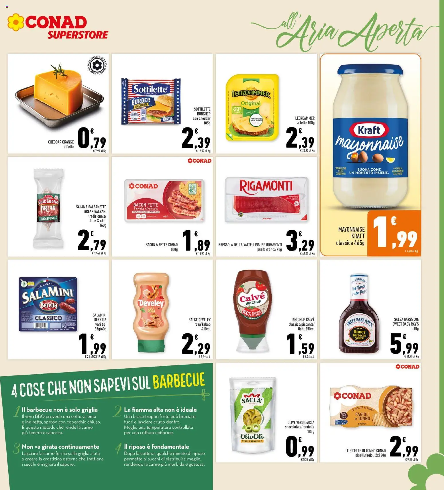 Volantino Conad del 22.04.2026 | Pagina: 11 | Prodotti: Salame, Bresaola, Salsa, Salsa barbecue