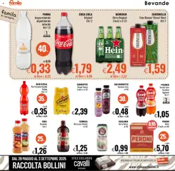 Volantino Famila del 17.07.2025 | Pagina: 16 | Prodotti: Birra, Pesca, Heineken, Macedonia