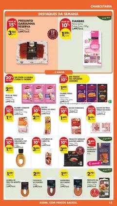 Pré-visualização CHOURIÇO DE CARNE SEL, 200g válido de 31.03.2026 | Página: 17 | Produtos: Bacon, Salmão, Chouriço, Carne