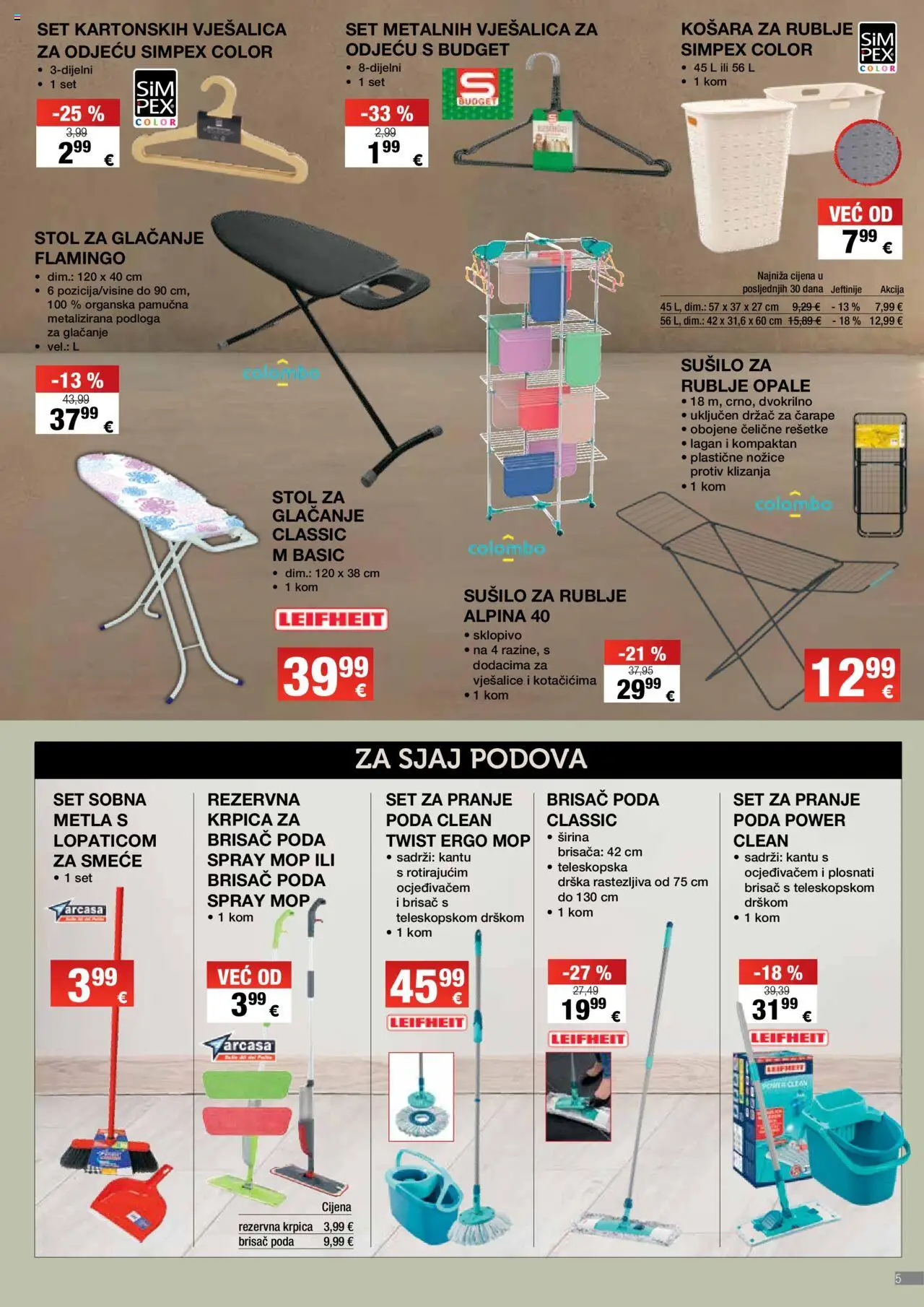 Interspar katalog | vrijedi od 10.09.2025 | Stranica: 5 | Proizvodi: Košara, Vješalica, Metla, Vješalice
