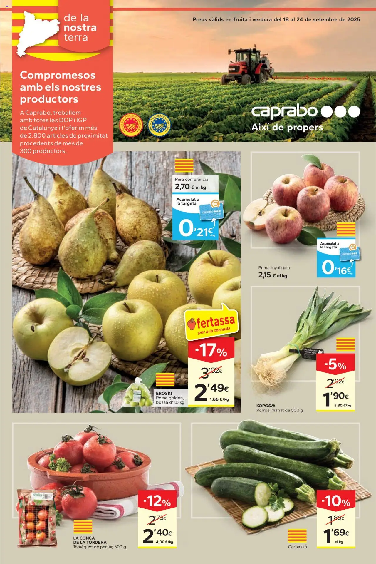 Caprabo - Ofertasses per a la tornada │ válido desde el 18.09.2025 | Página: 9