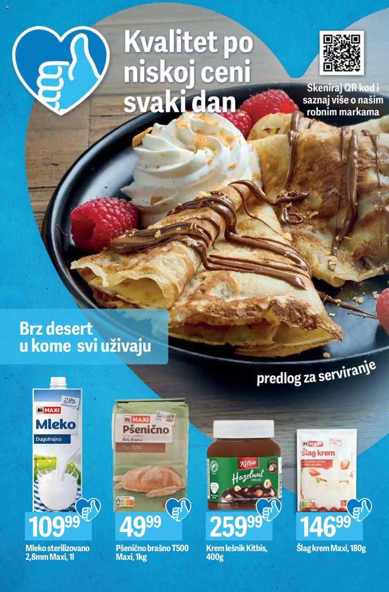 Tempo katalog - važi od 07.08.2025 | Strana: 10 | Proizvode: Šlag, Pšenično brašno, Mleko, Šlag krem