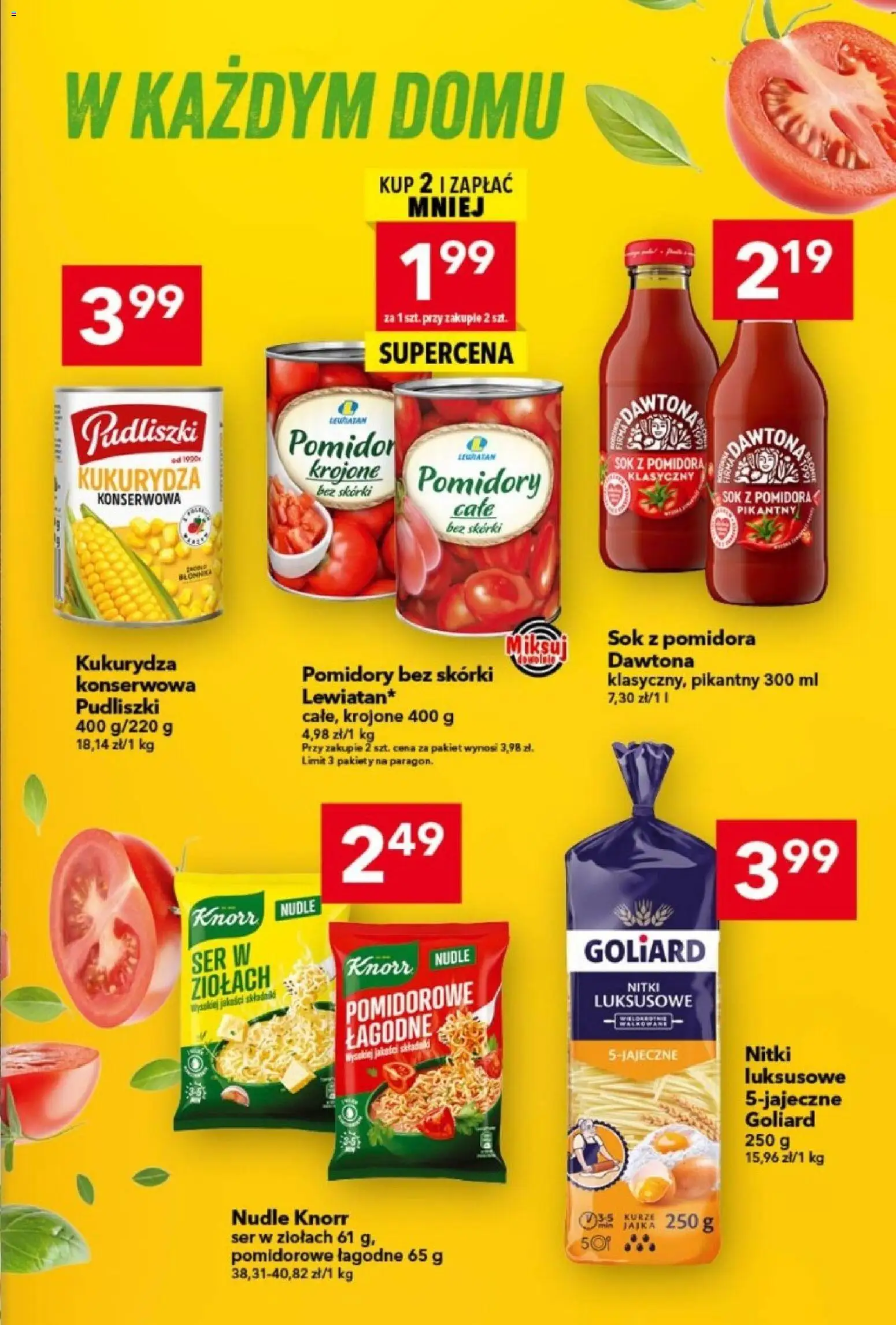 Lewiatan gazetka od 20.11.2025 | Strona: 9 | Produkty: Kukurydza, Ser, Sok, Pomidory