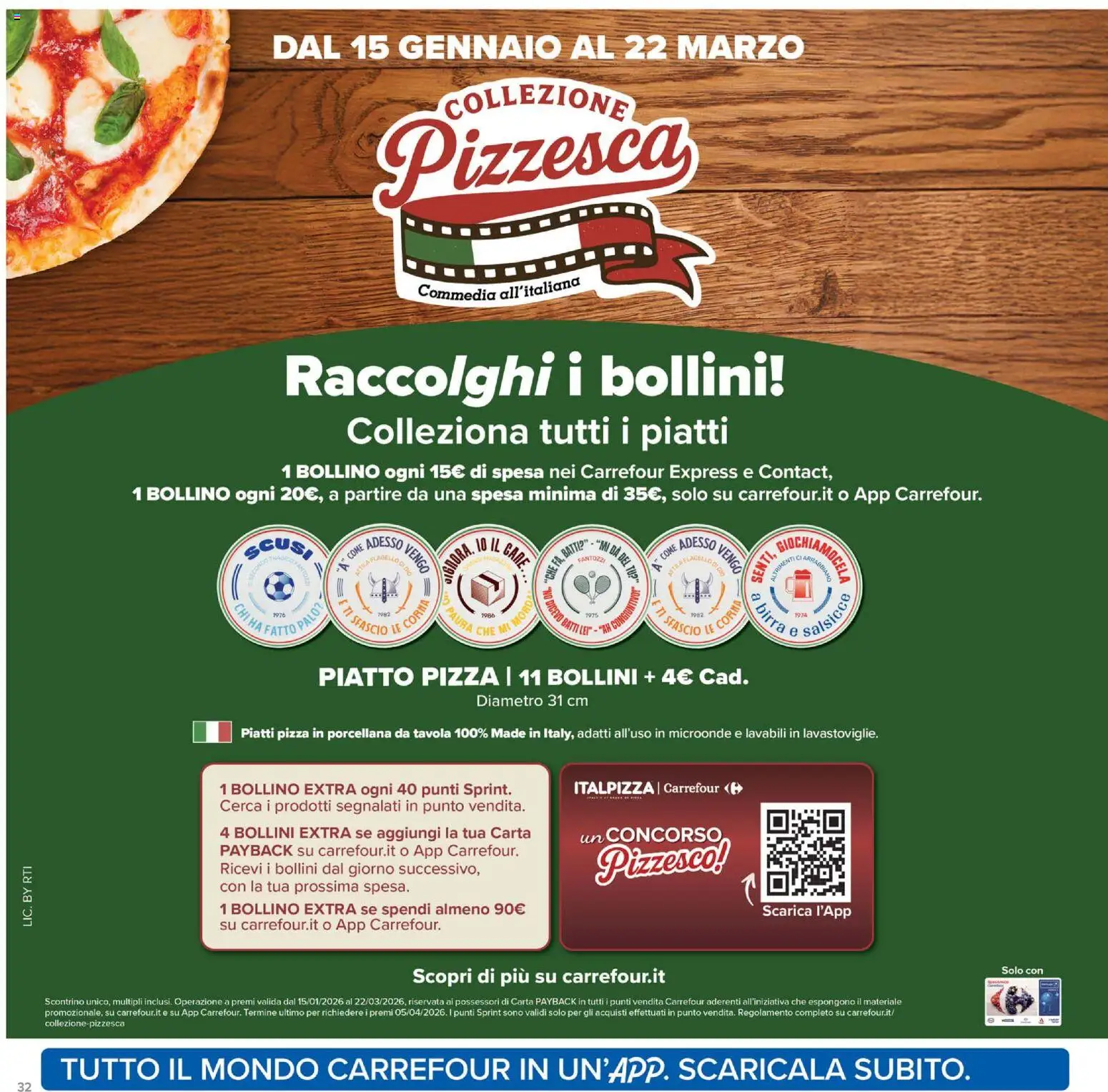 Volantino Carrefour del 06.02.2026 | Pagina: 32 | Prodotti: Microonde, Pizza, Birra, Piatto