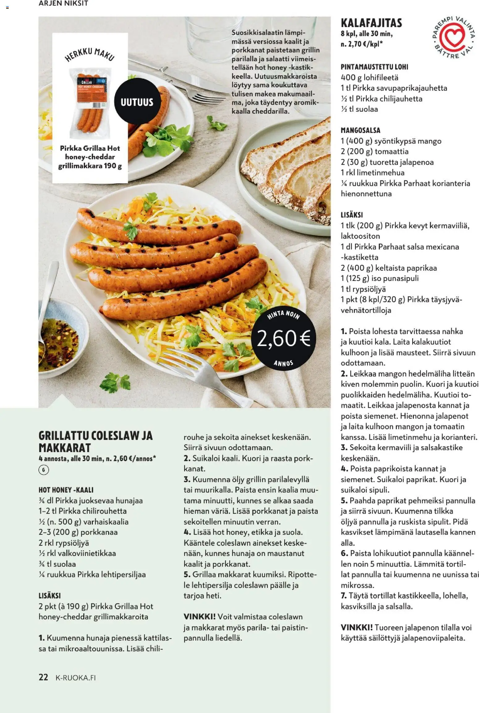 K-Market tarjoukset - K-Ruoka – voimassa 06.05.2026 alkaen | Sivu: 22 | Tuotteet: Voi, Etikka, Grillimakkara, Hunaja