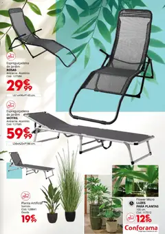 Pré-visualização Conforama Jardim válido de 19.03.2026 | Página: 33 | Produtos: Espreguiçadeira