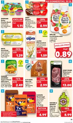 Kaufland DE - DE Folder - Voorbeeld van een folder van Kaufland DE, geldig van 30.10.2025 | Pagina: 33 | Producten: Káposztalevél, Pudding