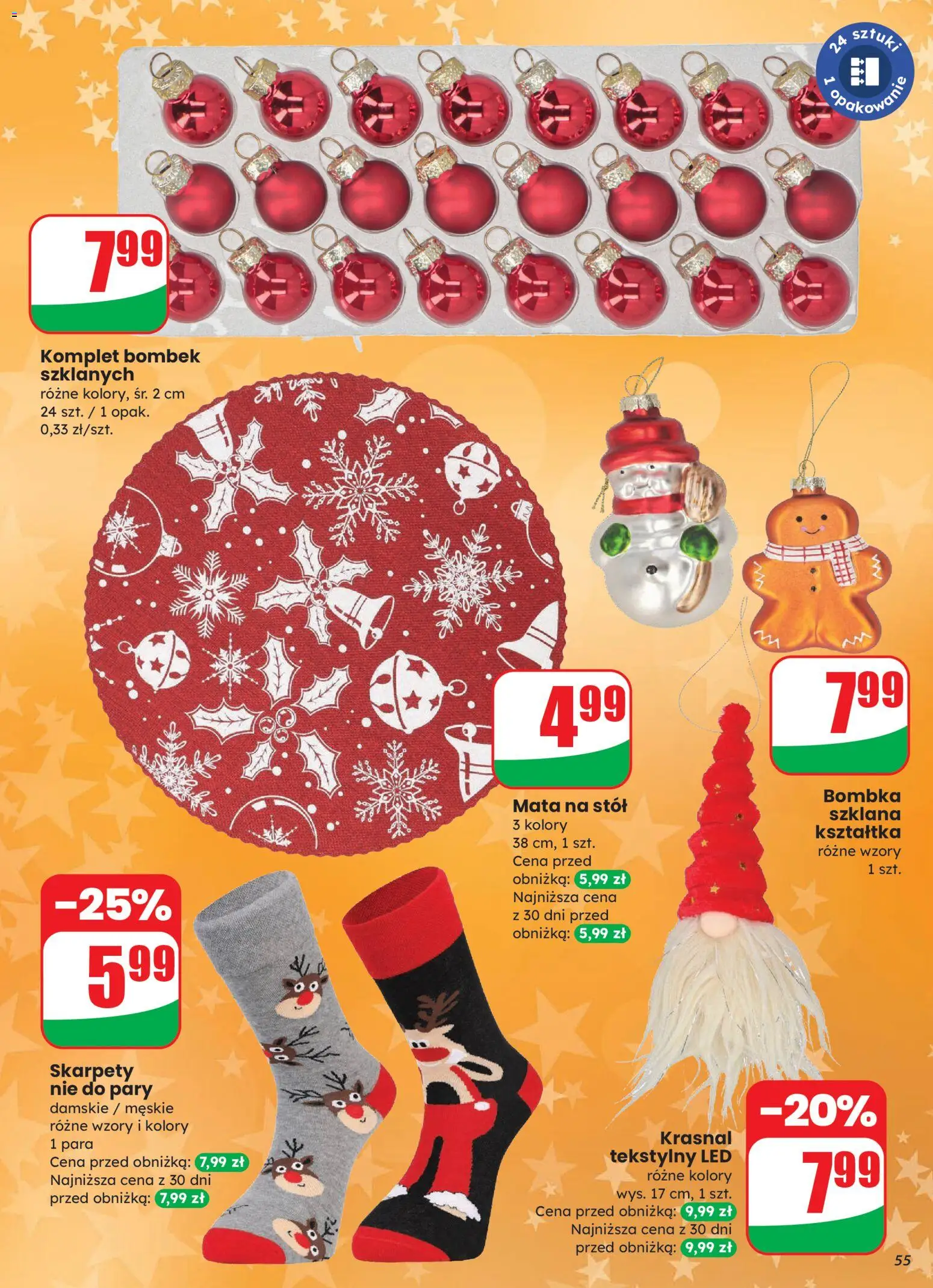 Dino Gazetka od 12.11.2025 | Strona: 55 | Produkty: Skarpety, Stół