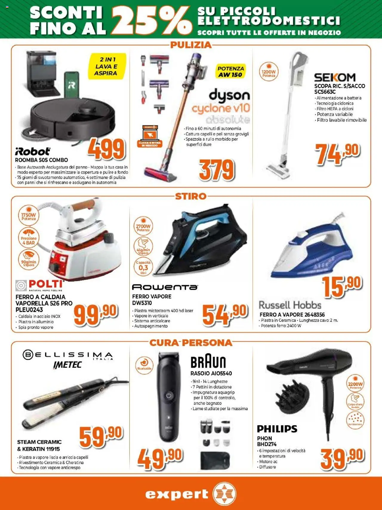 Volantino Expert del 11.09.2025 | Pagina: 10 | Prodotti: Rullo, Rasoio, Caldaia, Anticalcare