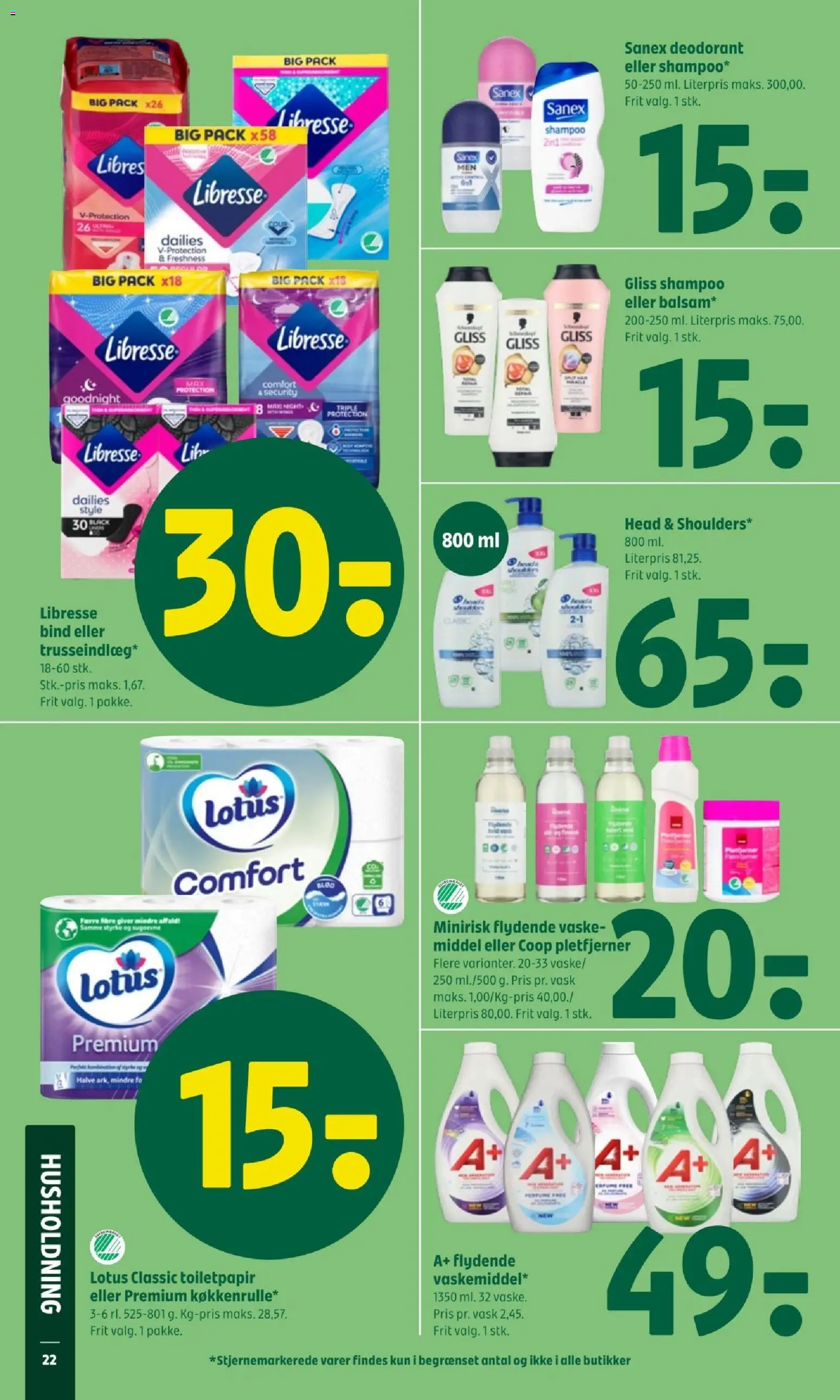 Coop 365 tilbudsavis – gyldig fra 08.01.2026 | Side: 24 | Produkter: Shampoo, Deodorant, Pletfjerner, Toilet